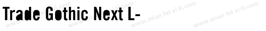Trade Gothic Next L字体转换